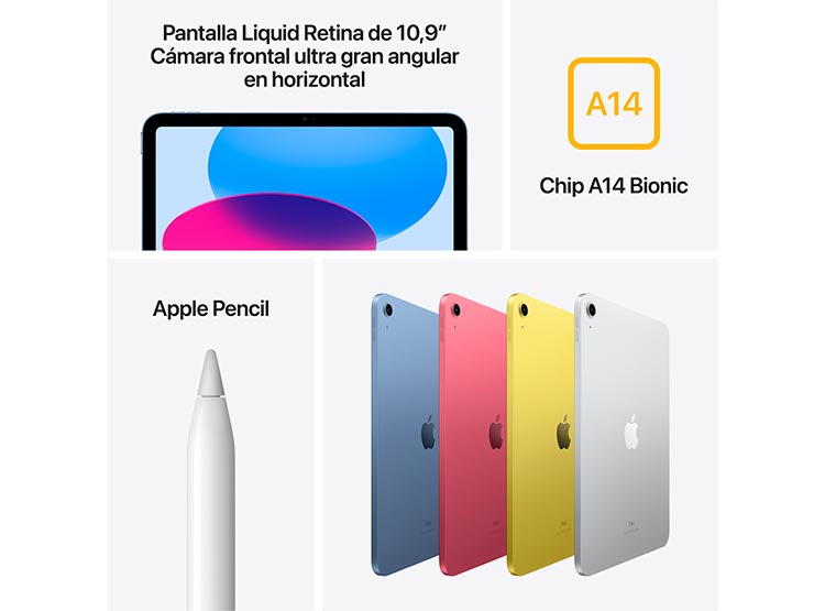 APPLE IPAD 10.9" / 256GB / WIFI / 10GEN / COLOR PLATA OPEN BOX