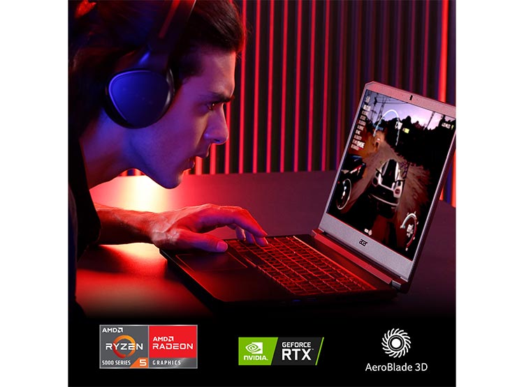 ACER NITRO 5 GAMING AN515-45-AR7Y-1 AMD RYZEN 5 16 GB RAM 512 GB SSD NVIDIA RTX 3050 15.6 OPEN BOX