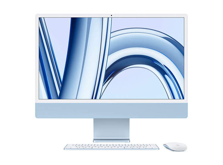 ALL IN ONE APPLE CHIP M3 CPU 8NUC GPU 10NUC IMAC 24 24" 8 GB RAM 256GB SSD AZUL OPEN BOX
