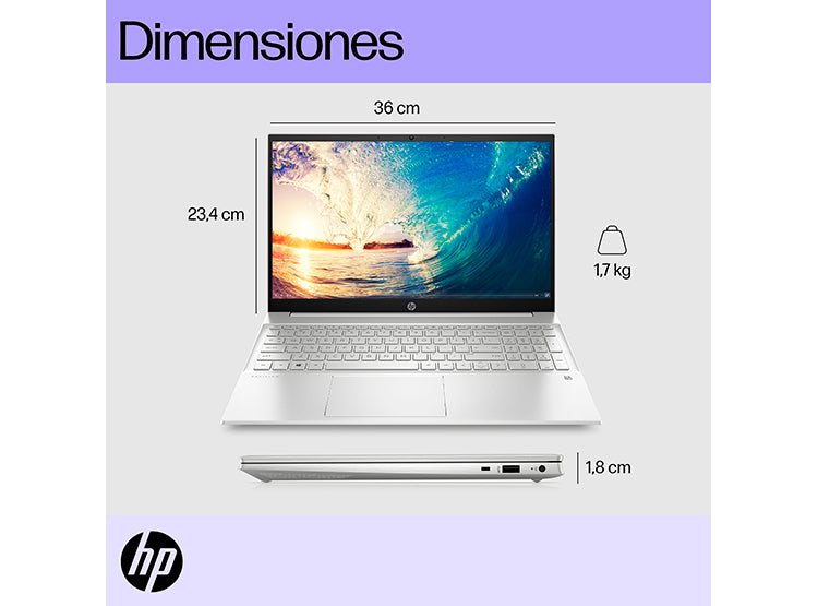 HP PAVILION 15-EG2519LA INTEL CORE I5 8GB RAM 512GB SSD 15.6” OPEN BOX