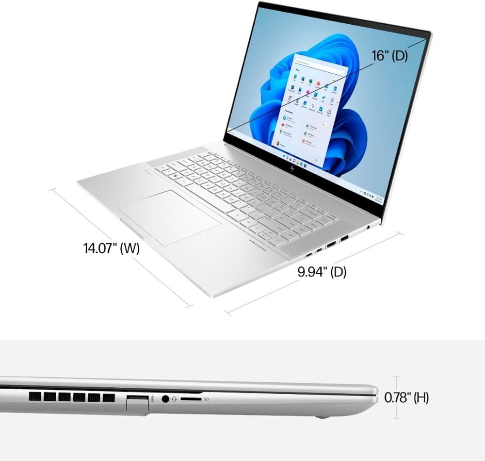 HP Envy 16 16.0" 120Hz 2K pantalla táctil i7-13700H, 16GB DDR5 RAM, 1TB SSD, GeForce RTX 4060 8GB IMPORTACION 15-20 DIAS HABILES