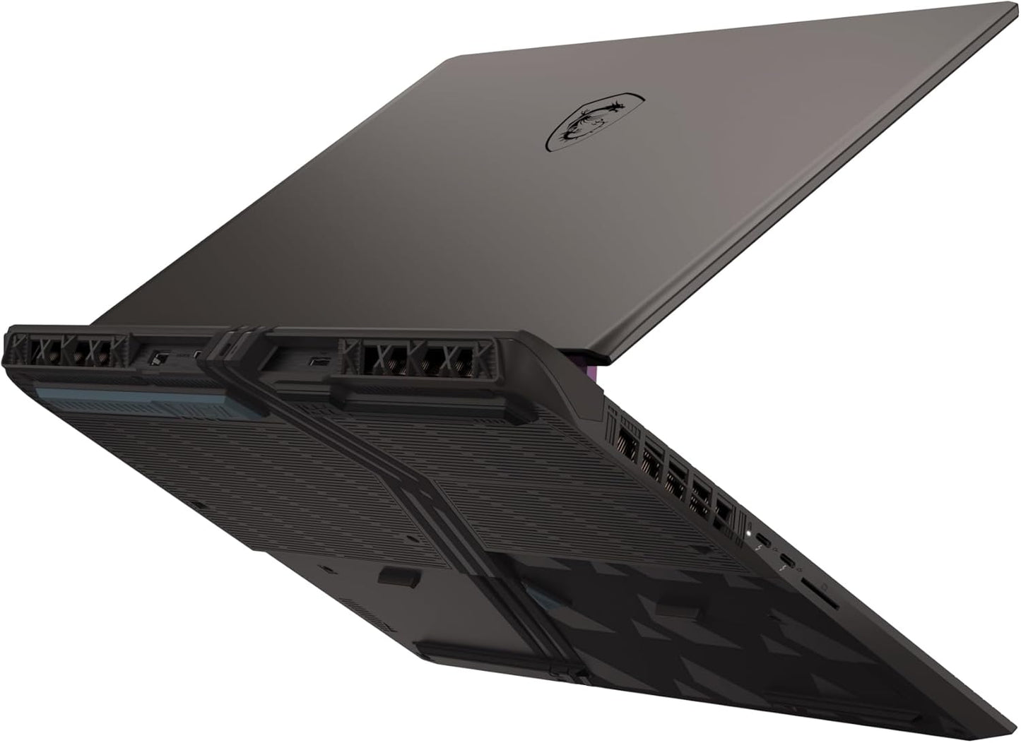 MSI Vector 16 HX AI A2XWHG-211US 16" 240Hz QHD+ Intel Core Ultra 9-275HX, NVIDIA Geforce RTX 5070Ti, 16GB DDR5, 1TB NVMe SSD, Thunderbolt 5, Wi-Fi 7, Win 11 Home: Cosmo Gray A2XWHG-211US IMPORTACION 15 a 20 días hábiles