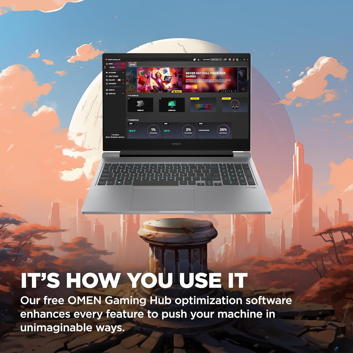 HP Omen 16-ae0075cl Intel Core i7-14700HX 16GB RAM 1TB SSD NVIDIA GeForce RTX 4070 144Hz IMPORTACION 15-20 DIAS HABILES