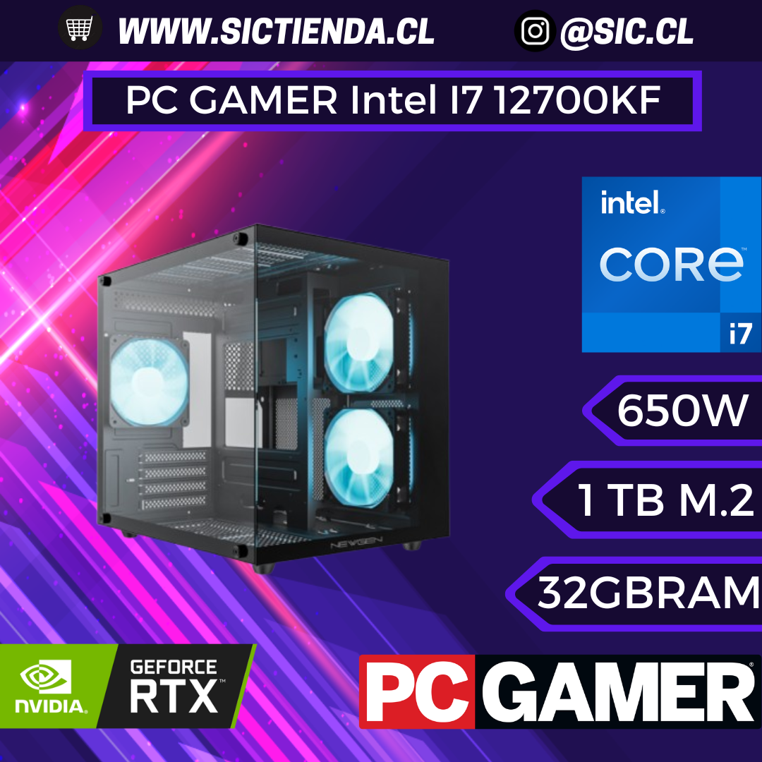 PC GAMER RTX 5060 TI, Intel I7 12700KF, 32GB RAM DDR5 , 1TB M.2 ARMADO 2-3 DÍAS