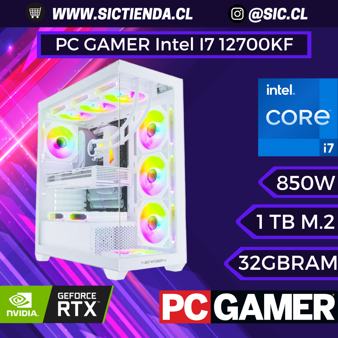PC GAMER RTX 5070 TI, Intel I7 12700KF, 32GB RAM DDR5 , 1TB M.2 ARMADO 2-3 DÍAS