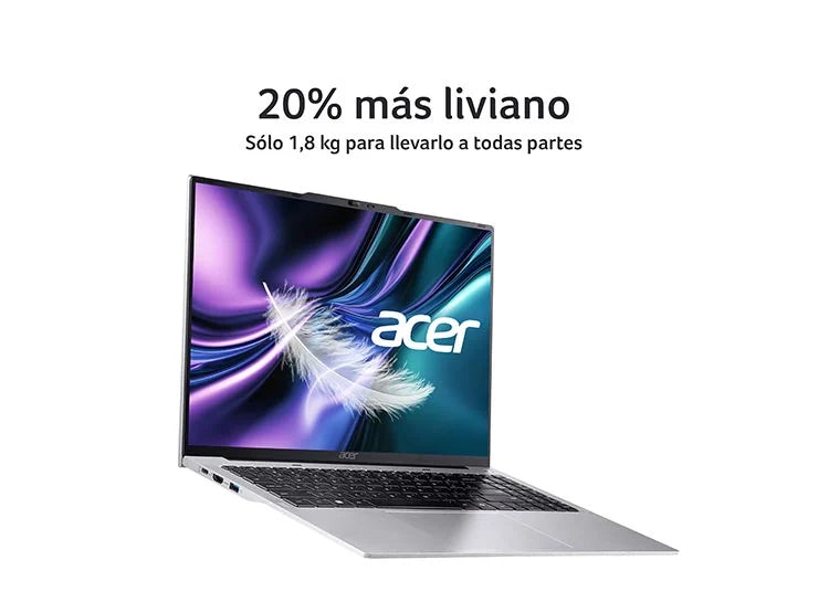ACER ASPIRE LITE AL16-52P-589Y-1 INTEL CORE I5 16 GB RAM 512 GB SSD 16" OPEN BOX