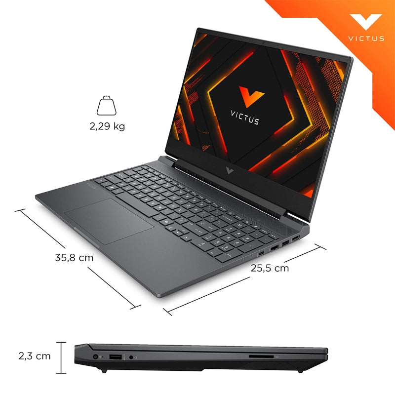 NOTEBOOK HP GAMER VICTUS 15-FB3000LA AMD RYZEN 5 16GB RAM 512GB SSD NVIDIA RTX 3050 15.6”