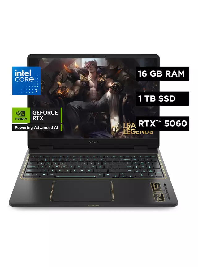 HP OMEN League of Legends Edición Limitada | Intel Core i7-14650HX | RTX 5070 8GB | 240Hz | 32GB RAM DDR5 | 1TB SSD