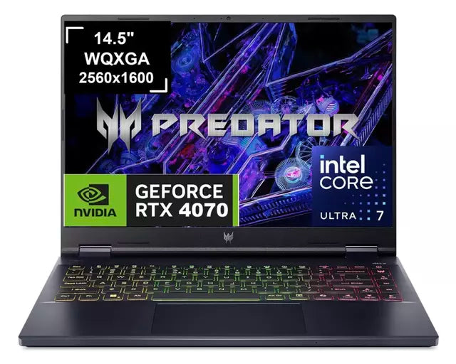 Acer Predator Helios Neo 14.5 Intel Core Ultra 7 NVIDIA RTX 4070 16GB RAM 1TB SSD (Grado A)