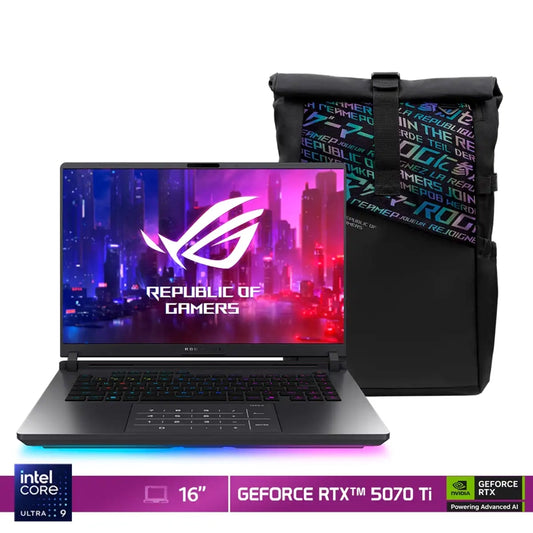 ASUS ROG Strix G16 G615 - Intel Core Ultra 9 - NVIDIA GeForce RTX 5070 Ti  - 32GB RAM - 1TB SSD