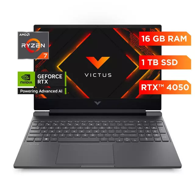 HP Victus 15-fb3036la - AMD Ryzen 7 - NVIDIA GeForce RTX 4050 - 16GB RAM - 1TB SSD