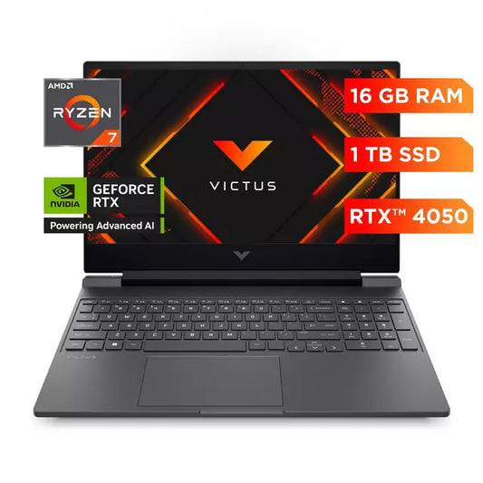HP Victus 15-fb3036la - AMD Ryzen 7 - NVIDIA GeForce RTX 4050 - 16GB RAM - 1TB SSD
