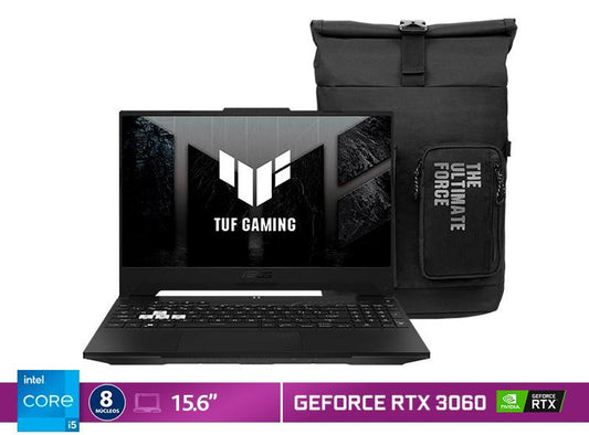 ASUS TUF DASH F15 FX517ZM INTEL CORE I5 16 GB RAM 512 GB SSD INTEL RTX 3060 15.6 GRADO A