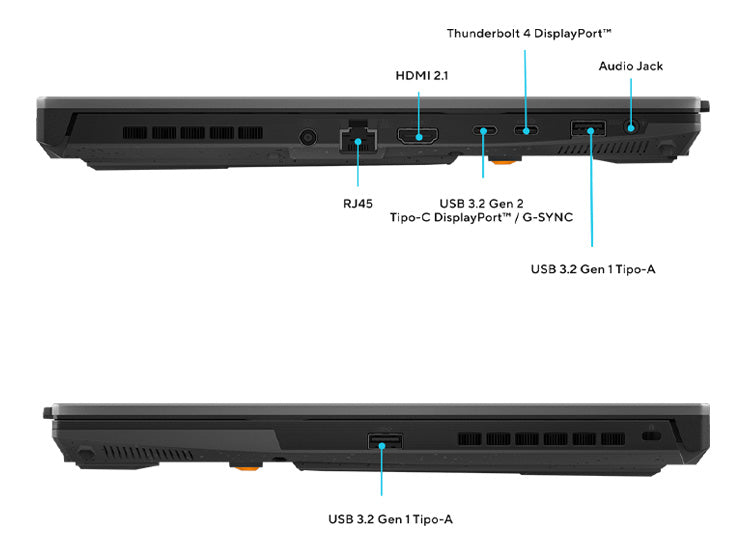 ASUS TUF GAMING F15 INTEL CORE I7 32GB RAM 512GB SSD NVIDIA RTX 4050 15.6” GRADO  A