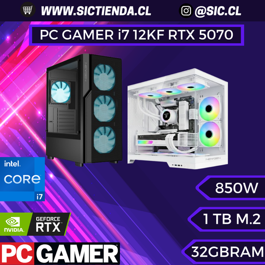 PC GAMER RTX 5070, Intel Core i7-12700KF, 32GB RAM DDR5, 1TB M.2 – ARMADO 4-5 DÍAS