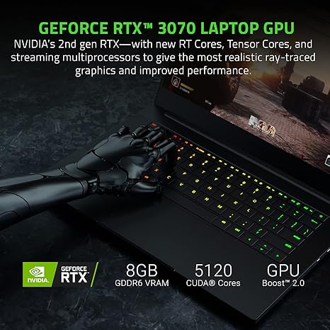 Razer Blade 14 AMD Ryzen 9 5900HX, NVIDIA GeForce RTX 3070, 14" QHD 165Hz, 16GB RAM, 1TB SSD