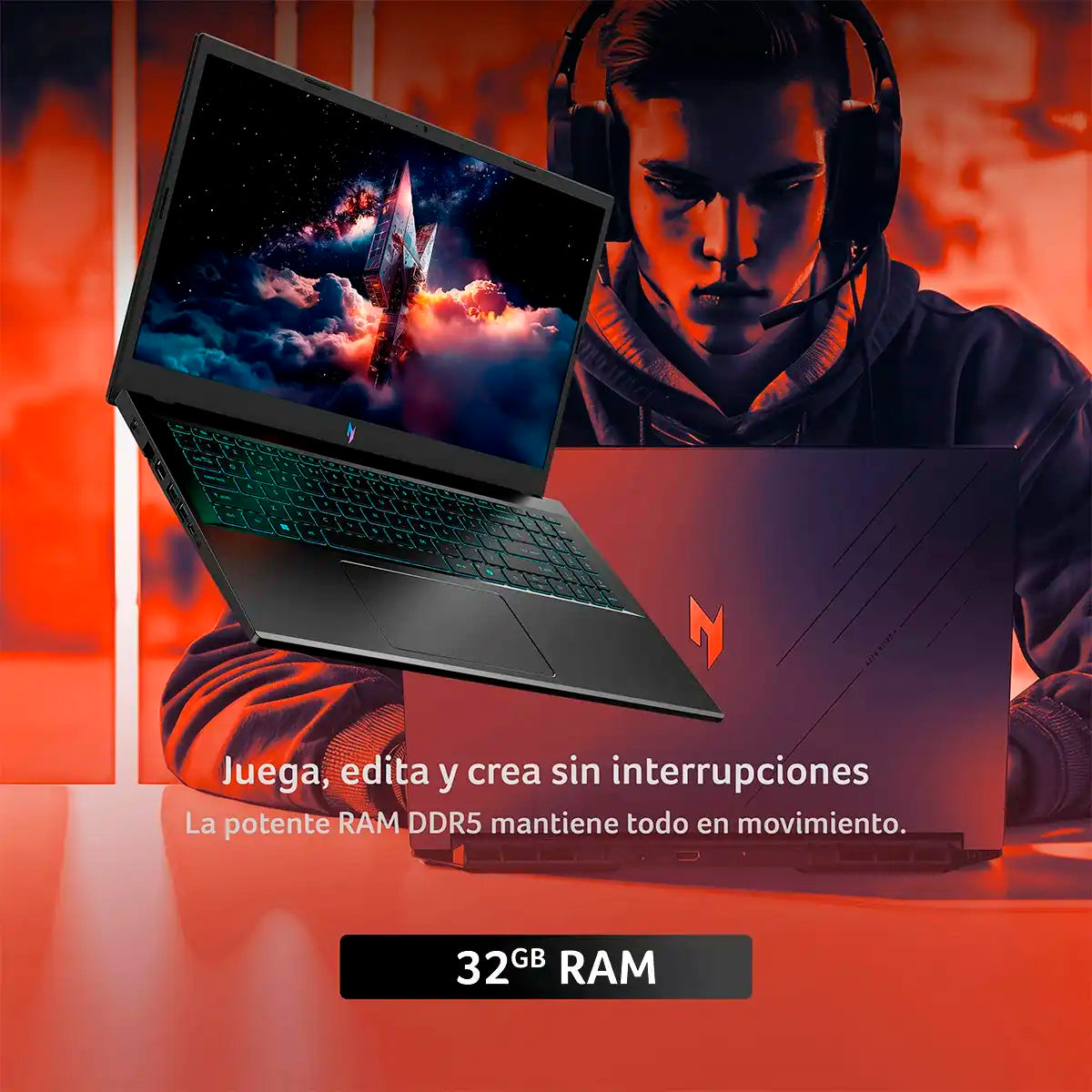 Acer ANV15-52-96J3-1 - Intel Core i9 - NVIDIA GeForce RTX 5060 - 32GB RAM - 1TB SSD