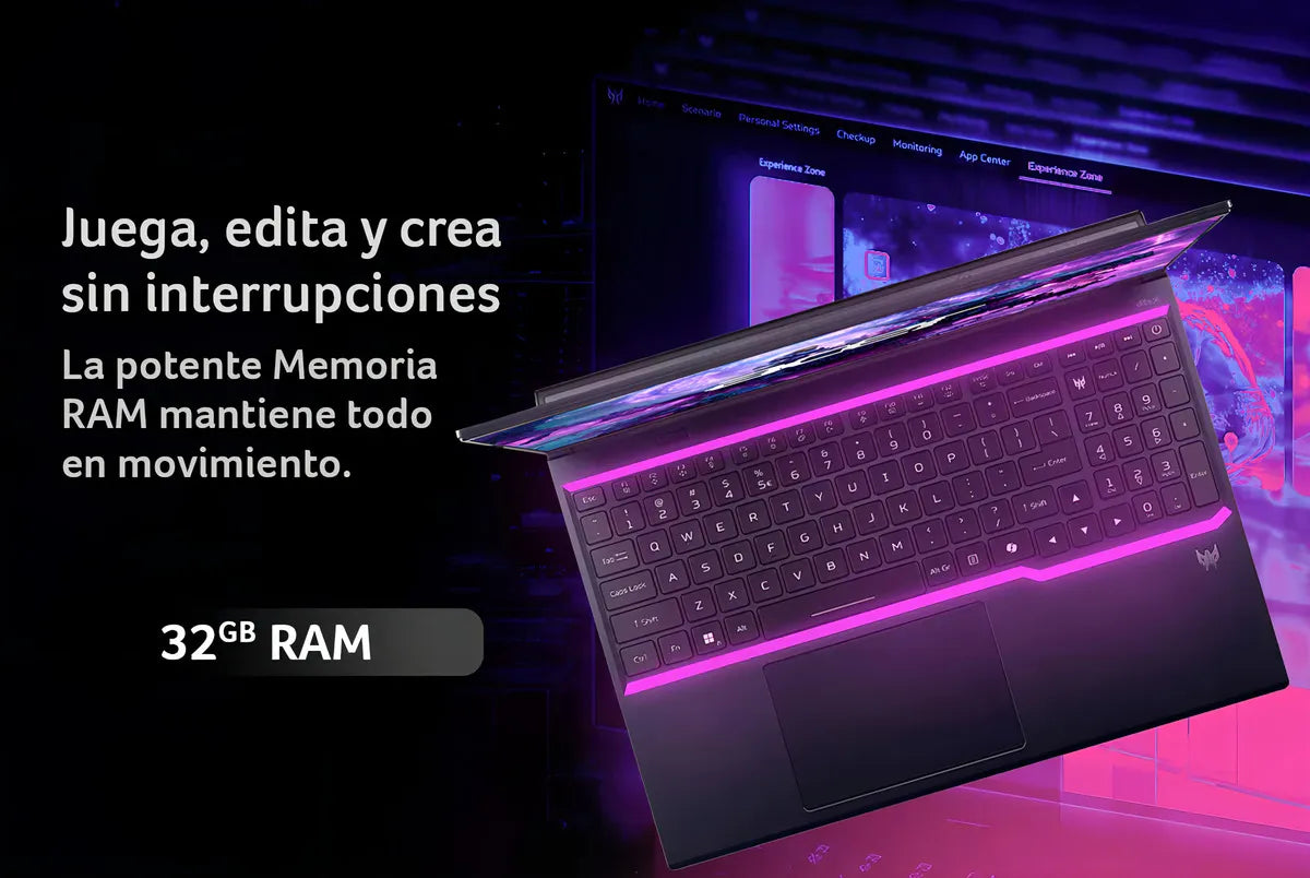 Acer Predator Helios 16S OLED 2025 | Intel Core Ultra 9 275HX | RTX 5070 Ti 12GB | OLED 240Hz | 32GB RAM DDR5 | 1TB SSD Gen 4