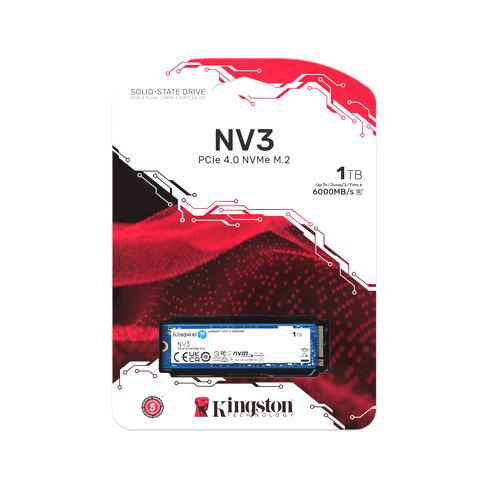 Kingston SSD 1TB NV3 M.2 6000MB/s 2280 PCIe 4.0 NVMe SSD