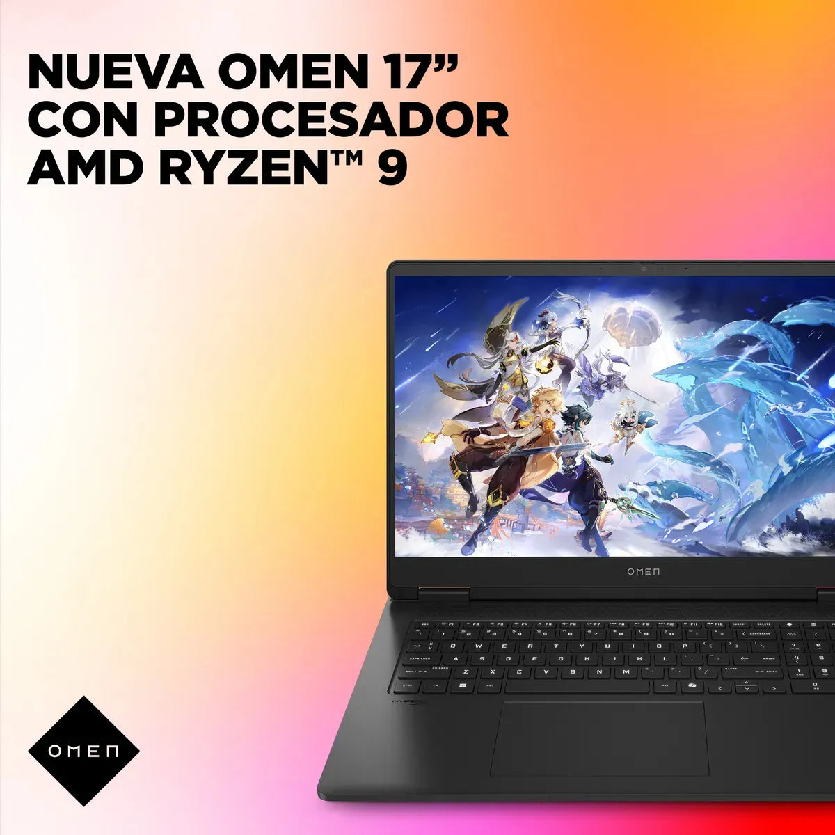 HP Omen 17-db0009la AMD Ryzen 9 8945HS RAM 32GB DDR5-5600 NVIDIA GeForce RTX 4060 8GB 1TB SSD