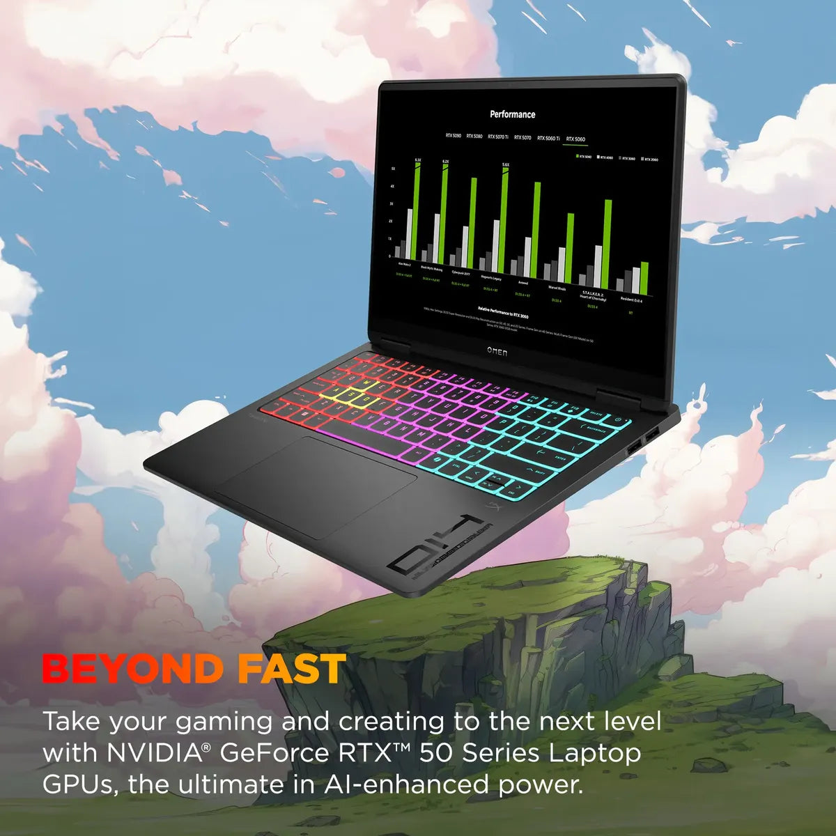 HP OMEN Transcend OLED 2025 | Intel Core Ultra 7 255H Gen 2 | RTX 5060 8GB | OLED 120Hz | 16GB RAM DDR5 | 1TB SSD