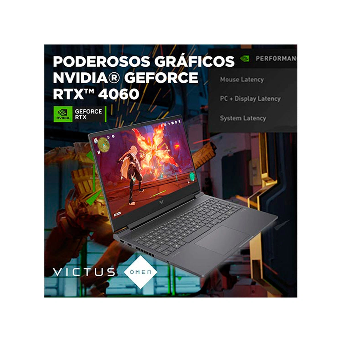 HP Victus 16-r1015la - 	Intel Core i7 - NVIDIA GeForce RTX 4060 - 16GB RAM - 1TB SSD