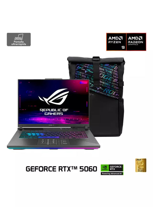 ASUS ROG Strix G16 - AMD Ryzen 9 - NVIDIA RTX 5060 - 32GB RAM - 1TB SSD - (OPEN BOX)