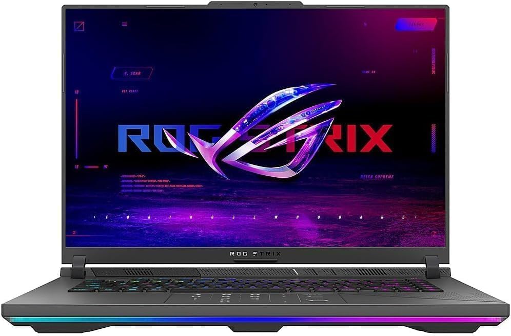 ASUS ROG Strix G16 AMD Ryzen 9-8940HX 16GB RAM 1TB SSD NVIDIA GeForce RTX 5070 Ti 16” IMPORTACION 15 A 20 DIAS HABILES