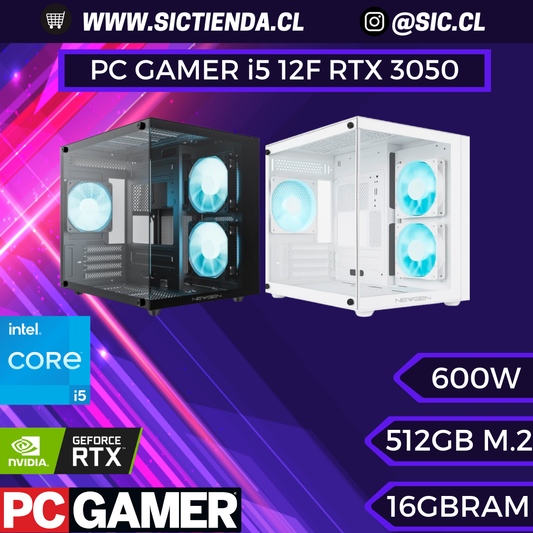 PC GAMER RTX 3050, Intel Core i5-12400F, 16GB DDR5, 512GB M.2 – ARMADO 4-5 DÍAS
