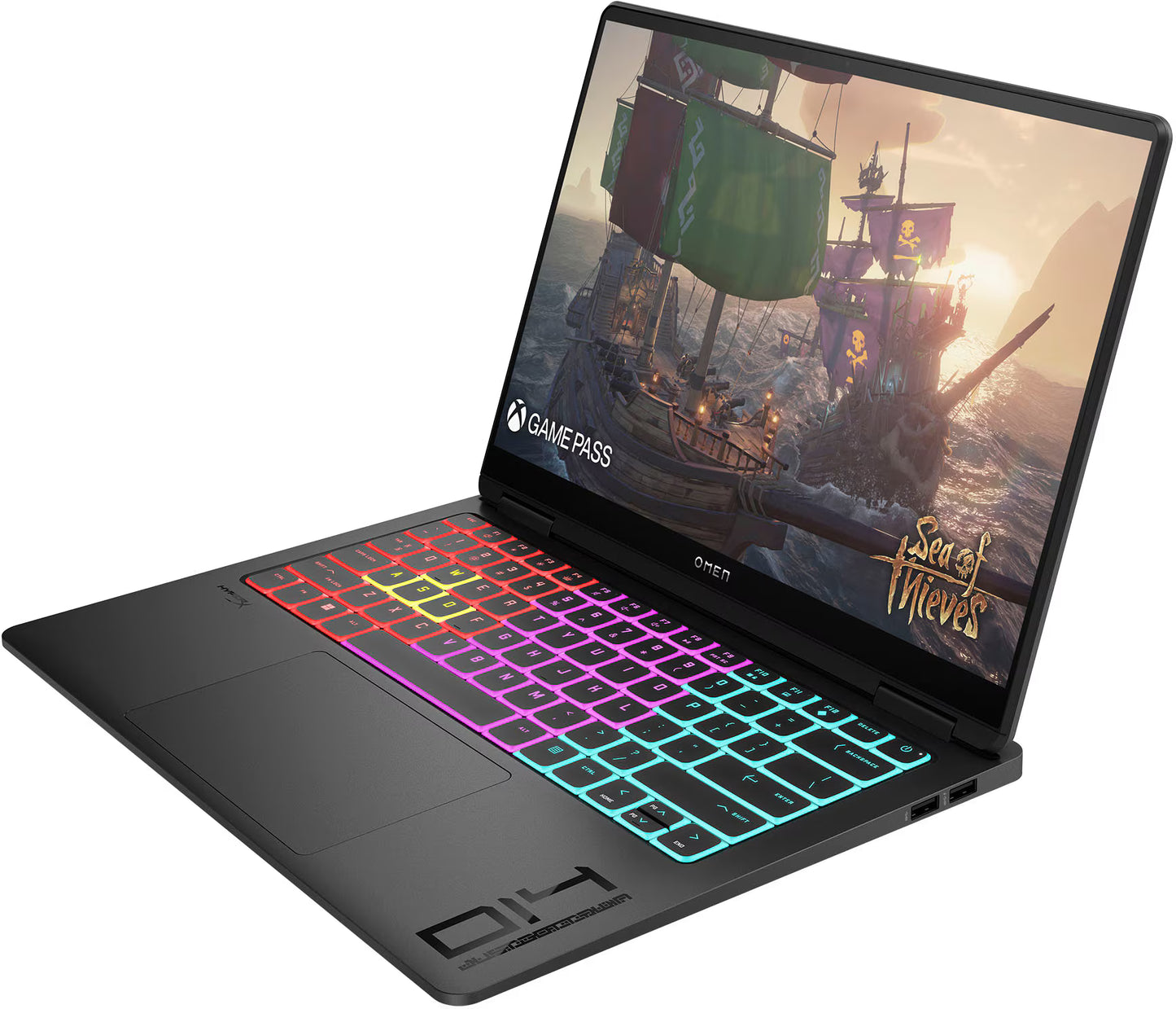 HP OMEN TRASCEND 14 OLED — ULTRA 7 255H RTX 5060 8GB DDR7 14" 2.8K 120Hz 2880x1800 OLED 32GB DDR5 7467MhZ 1TB SSD – NUEVO OPEN BOX