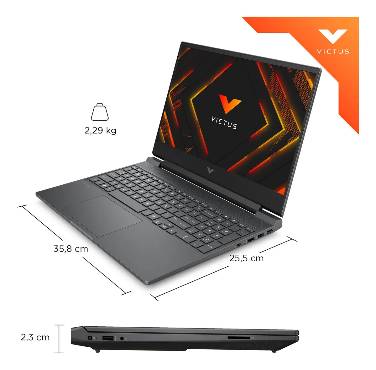 HP Victus 15-fb3015la - AMD Ryzen 5 - NVIDIA GeForce RTX 3050  - 16GB RAM - 1TB SSD