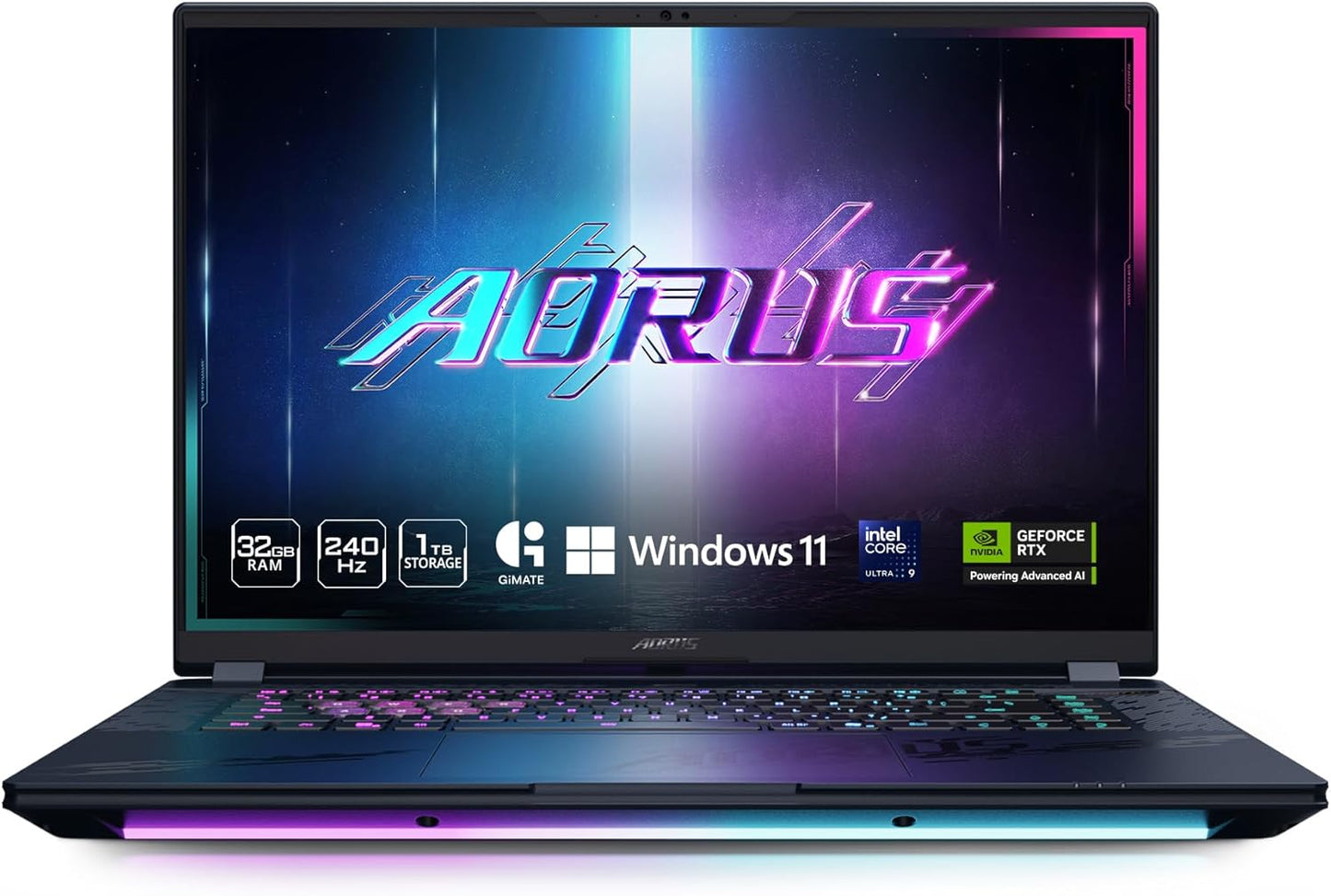 GIGABYTE AORUS Master 16 240Hz 2560x1600 OLED - NVIDIA GeForce RTX 5080 - Intel Core Ultra 9 275HX - SSD de 1 TB con 32 GB DDR5 RAM - Windows 11 Home IMPORTACION 15-20 DIAS HABILES