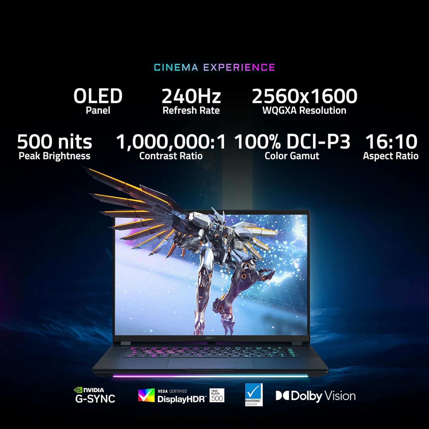 GIGABYTE AORUS Master 16 240Hz 2560x1600 OLED - NVIDIA GeForce RTX 5080 - Intel Core Ultra 9 275HX - SSD de 1 TB con 32 GB DDR5 RAM - Windows 11 Home IMPORTACION 15-20 DIAS HABILES
