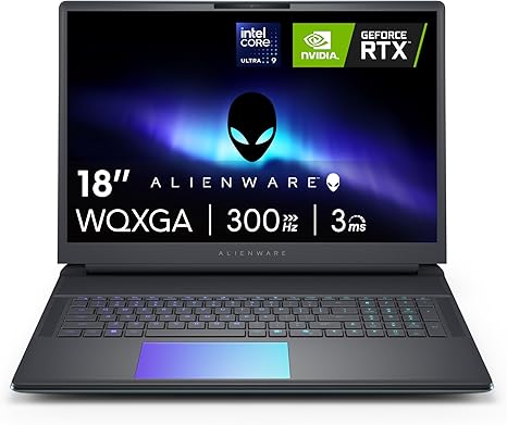 Alienware 18 Area-51 Gaming Laptop AA18250-18.0" WQXGA 300Hz 3ms Display, Intel Core Ultra 9 275HX, NVIDIA GeForce RTX 5080, 32GB 2x16GB DDR5, 2TB SSD, 2MP FHD IR Camera, Windows 11 Home - Nuevo Open Box IMPORTACION 15-20 DIAS HABILES