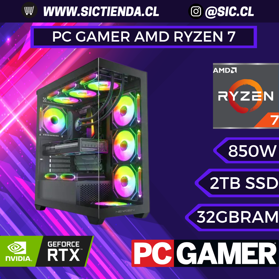 PC GAMER RTX 5080, AMD Ryzen 7 9800X 3D, 32GB DDR5, 2TB M.2 ARMADO 2-3 DÍAS