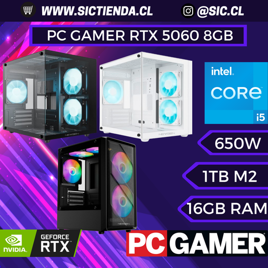 PC Gamer | RTX 5060 8GB | i5-12400F | 16GB DDR5 | 1TB SSD M.2