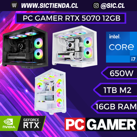PC Gamer | RTX 5070 12GB | i7-12700KF | 16GB DDR5 | 1TB SSD NVMe