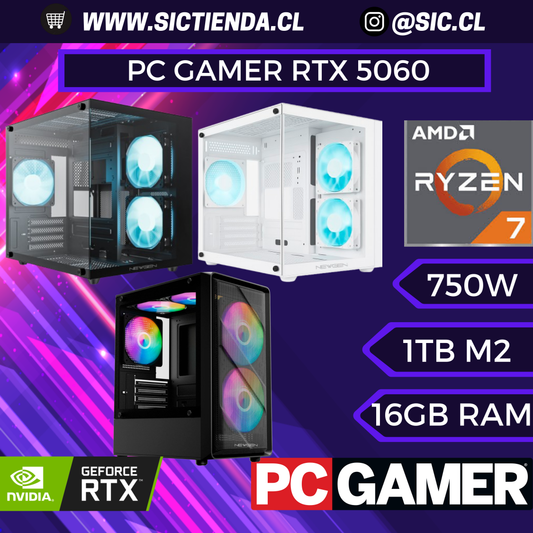 PC Gamer RTX 5060 | Ryzen 7 5700X | 16GB DDR4 | 1TB M.2