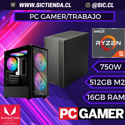 PC Gamer/Trabajo | Ryzen 5 8600G | 16GB DDR5 | 512GB M.2