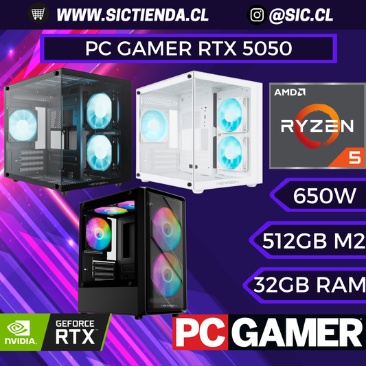 PC Gamer RTX 5050 | Ryzen 5 7500F | 32GB DDR5 | 512GB M.2