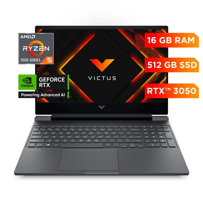 NOTEBOOK HP GAMER VICTUS 15-FB3000LA AMD RYZEN 5 16GB RAM 512GB SSD NVIDIA RTX 3050 15.6”