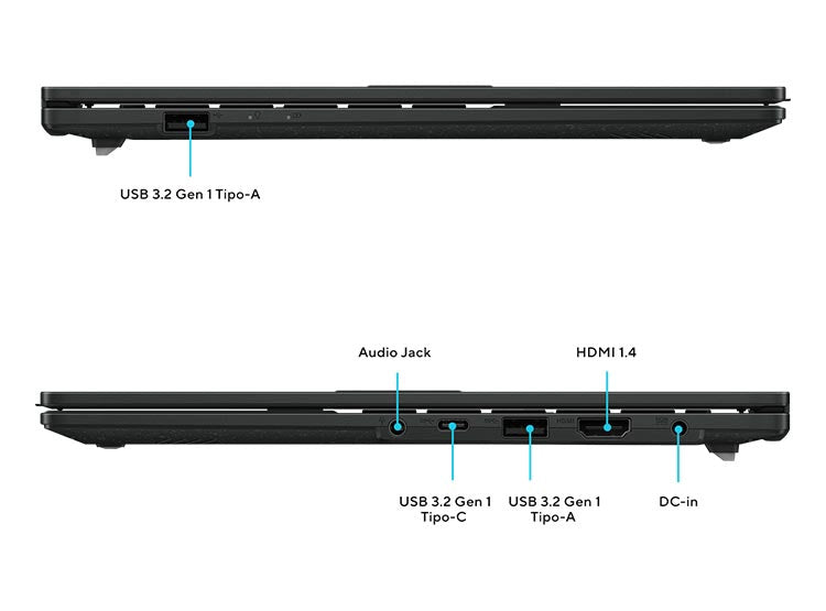 ASUS VIVOBOOK GO 14 E1404 AMD RYZEN 5 16GB RAM 512GB SSD 14 GRADO A